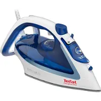 Tefal Easygliss 2 FV5736E0, Tør & dampstrygejern, Durilium Airglide-sålplade, 2 m, 220 g/min, Blå, Hvid, 45 g/min