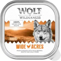 Wolf of Wilderness Adult - Single Protein 6 / 24 x 300 g bakke - 6 x 300 g: Wide Acres - Kylling