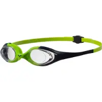 Arena Spider Jr, Unisex, One size, Sort, Gul, Silikone, Transparent, Polykarbonat