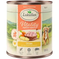 Lukullus Vitality Digestion: Kylling (kornfri) - 6 x 400 g