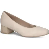 Caprice Pumps, beige, made of Leather with Block heel, Size 40