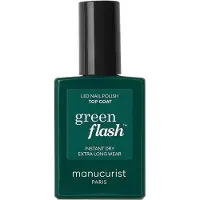 Manucurist Paris Green Flash Top Coat Topcoat til negle 15 ml