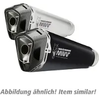 MIVV Delta Race-udstødningssystem med EG-BE MT-07/FZ-07 14- BL