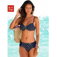 LASCANA Bikini navy / lyseblå