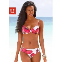 LASCANA Bikini lys rød / hvid