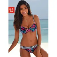 Venice beach Bikinioverdel 'Summer' navy / pink