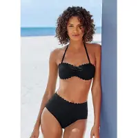 LASCANA Bikinitrusse 'Scallop' sort