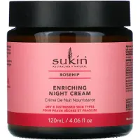 Sukin , Enriching Night Cream, Rosehip, 4.06 fl oz (120 ml)