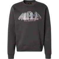 Alpha industries Sweatshirt 'Studio Edition Vibe' mørkegrå / pastelgrøn / lyserød