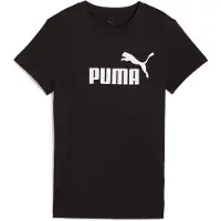 Puma Essentials Logo Tee Women, Clothing, Black, XS