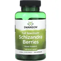 Swanson Health , Full Spektrum Schizandra Bær, 525 mg, 90 Kapsler