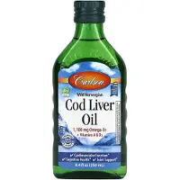 Carlson Vild Norsk Kodelever Olie, 8,4 fl oz (250 ml)