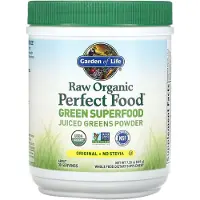 Garden of life , Raw Organic Perfect Food, Green Superfood, Juiced Greens Powder, Original, 7.3 oz (207 g)