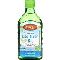 Carlson , Børne Cod Liver Oil, Naturlig Grøn Appel, 550 mg, 8,4 fl oz (250 ml)
