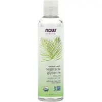 Now , Løsninger, Organisk Vegetabel Glycerin, 8 fl oz (237 ml)