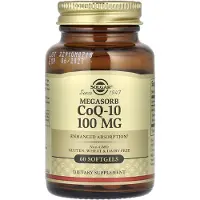 Solgar , Megasorb CoQ-10, 100 mg, 60 Bløde Gelkapsler