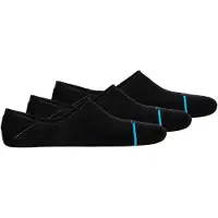 Stance - Sokker - Icon No Show 3 Pack Black til UnisexNylon - Størrelse 35-37 - Sort