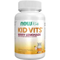 Now , Kids, Kid Vits, Berry Lemonade, 120 Chewable Tablets