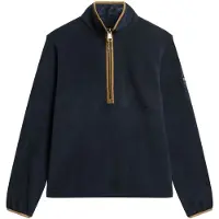 Superdry Superdrytil kvinder. W2012337A Estate Fleece Half Zip Fleece navy (S), Casual, Genanvendt polister, Bæredygtig, Blå