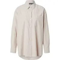 Pieces Bluse 'PCMelia' beige / hvid