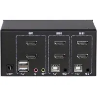 Inter-Tech Argus KVM AS-22HA - KVM / audio-switch - 2 x KVM / audio - desktop