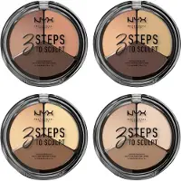 Nyx 3 Steps to Sculpt Makeuppalette 15 g Nr. 02 - Light