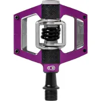 Crankbrothers Mallet Trail Mountain Bike Pedals - Purple/Black Spring - MTB Enduro XC Trail Optimeret platform - Clip -in System Pair of Bicycle