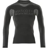 Mascot 50563-936-09, Skjorte, Mand, Sort, M, Elastin, Polyamid, Polyester, 170 g/m²