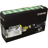 Lexmark Tonerkassette gul 6.000 sider return C734A1YG Modsvarer: N/A