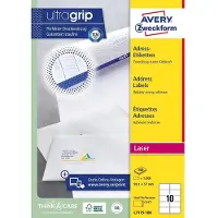 Avery Etiketter 99,1x57 mm hvid - (100 ark x 10 stk.)