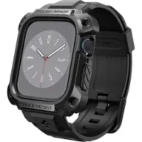 Spigen ACS05237, Boks, SmartWatch, Sort, Apple, Apple Watch Series 8 / 7 (45mm), Rustfrit stål, Termoplastisk polyurethan (TPU)