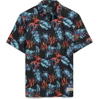 Superdry Superdrytil mænd. M4010353A Hawaiiskjorte navy (S), Casual, Modal, Korte ærmer, Blå