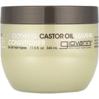 Giovanni , Smørende Castorolie Leave-In Conditioner, For alle Hårtyper, 11,5 fl oz (340 ml)