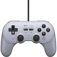 8Bitdo Pro2 Wired Gamepad for Switch and Windows - Grey - Wired Controller - Nintendo Switch