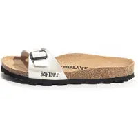 Bayton Pantoletter 'Prague' sort / hvid