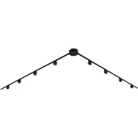 QAZQA Modernt skinnesystem med 8 sorte spotlights 1-faset - Magnetic Zagaye