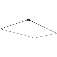 QAZQA Modernt skinnesystem sort 1-faset 1000 cm med rund strømforsyning - Magnetic