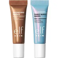 e.l.f. SKIN The Hottest Drops Duo Holy Hydration! Thirst Burst Drops & Bronzing Drops Hudplejes?t til et dugfrit solkysset look Vegansk & Cruelty