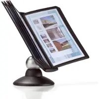 Durable SHERPA motion - Display panel-system - skrivebord - 10 rum - for A4 - sort