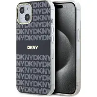 DKNY IML Mono & Stripe MagSafe-etui til iPhone 15/14/13 - Sort