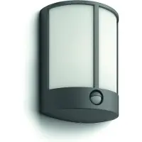 Philips myGarden Stock IR - Væglampe - LED - 6 W (tilsvarende 47 W) - varmt hvidt lys - halvlygte - antracitgrå