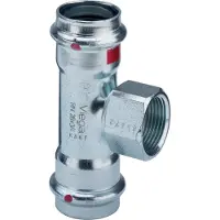 Viega Prestabo T-stykke 35 x 1/2" x 35 mm forzinket stål