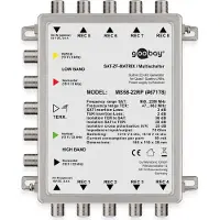 Goobay 67178, 5 inputs, 8 outputs, 3 dB, 2 dB, 75 ohm (O), 75 ohm (O)