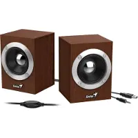 Genius SP-HF280, 2-vejs, 2.0 kanaler, Ledningsført, 6 W, 100 - 20000 Hz, Brun