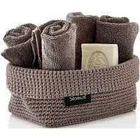 Blomus Tela tekstilkurv L 12x20 cm Taupe