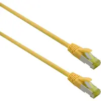 Helos patchkabel Cat 6a Superflex S/FTP RJ45 gul 25m AWG27/7 GHMT