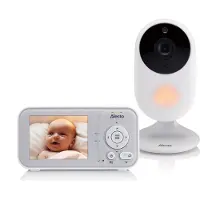 Alecto DVM2028, 2x, 300 m, Wi-Fi, 2.4 GHz, Kamera, Grå, Hvid