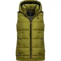 MARIKOO Vest 'Zarinaa' oliven / sort / hvid