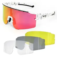 Yeaz Sportssolbriller 'Sunthrill' sort / hvid