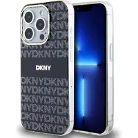 DKNY IML Mono & Stripe MagSafe-etui til iPhone 14 Pro - sort